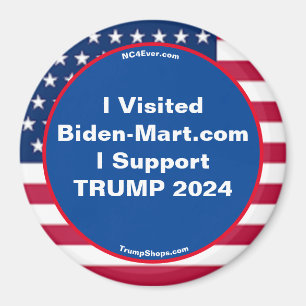 J'Ai Visité Biden-Mart.com Réfrigérateur Magnet
