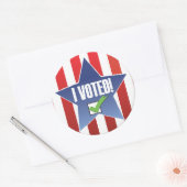 J'Ai Voté ! Sticker de Badge (Enveloppe)