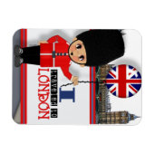 J'ai voyagé à Londres Magnet souvenir (Horizontal)