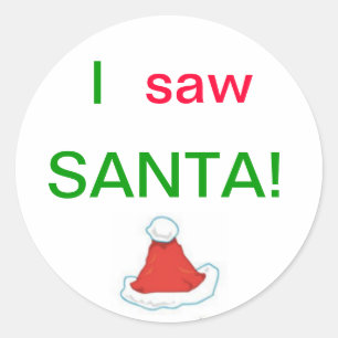 J'ai vu des autocollants de Père Noël