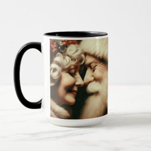 J'ai vu maman Kiss Père Noël Christmas Coffee Mug