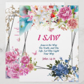 J'Ai Vu Poème Papier Stationnaire Personnalisé (Devant / Derrière)