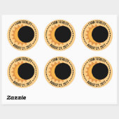 J'Ai Vu Totalité Solaire Eclipse 2017 Stickers (Feuille)