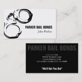 Jail Bail Bonds Company. Visitekaartje (Voorkant / Achterkant)