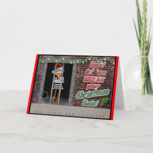 Jail Bird Christmas Kaart
