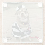 Jail Bird Huey Glazen Onderzetter (Achterkant)