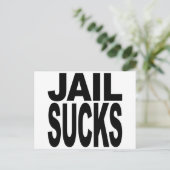Jail Sucks Briefkaart (Staand voorkant)