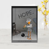 Jailbird wenskaart: Hoop Kaart (Gele Bloem)