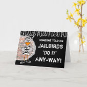Jailbird-wenskaart Kaart (Gele Bloem)