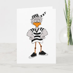 Jailbird-Wenskaart Kaart