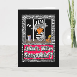 Jailbird-wenskaart Kaart