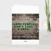 Jailbird-Wenskaart Kaart (Achterkant)