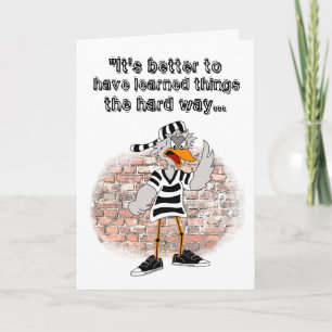 Jailbird-Wenskaart Kaart