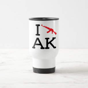 J'aime AK - AK47 - tasse de voyage