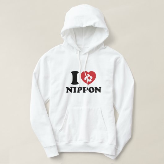 J'AIME [AMOUR] NIPPON SWEAT À CAPUCHE (Design devant)