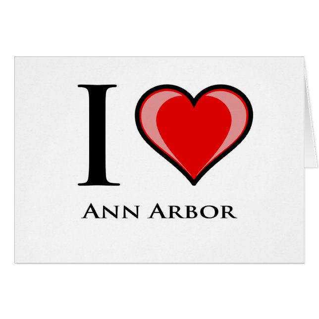 J'aime Ann Arbor (Devant horizontal)