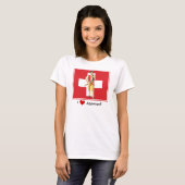 J'aime Appenzell - T-shirt coloré de Suisse (Devant entier)