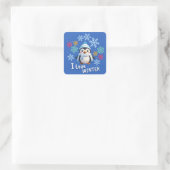 J'aime autocollant hiver (Sac)