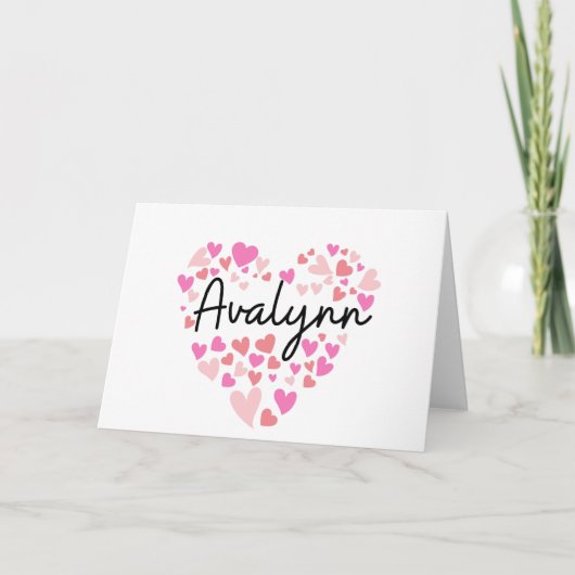 J'aime Avalynn - coeurs pour Avalynn (Devant)