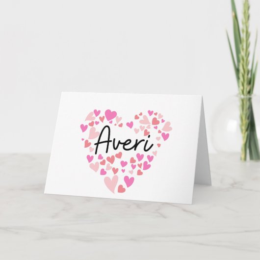 J'aime Averi - coeurs pour Averi (Devant)