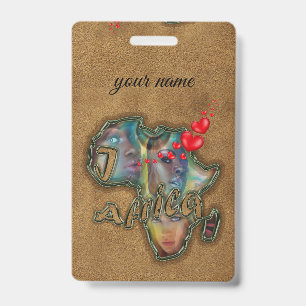 J'aime Badge Sac messenger Afrique