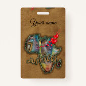 J'aime Badge Sac messenger Afrique (Dos)