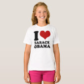 J'aime Barack Obama T-shirt pour enfants (Devant entier)