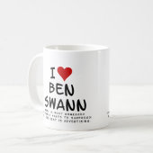 J'aime Ben Swann mug (Devant gauche)