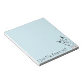 J'aime bien les lamas ok bloc-notes bleu (Incliné)