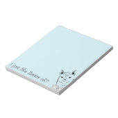 J'aime bien les lamas ok bloc-notes bleu (Tourné)