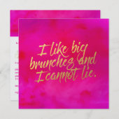 J'Aime Big Brunches Invitation Pearl Shimmer Papie (Devant / Derrière)