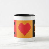 J'aime Bitcoin BTC Bloc 8-Bit | Mug (Centre)