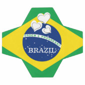 J'aime Brésil - Drapeau brésilien (Plat)