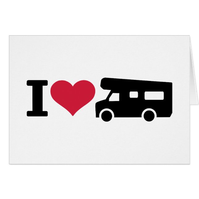 J'aime camper - campeur (Devant horizontal)