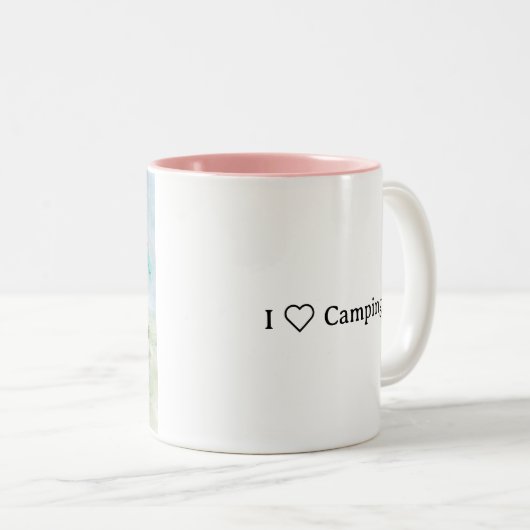 J'Aime Camping Café Mug (Devant droit)