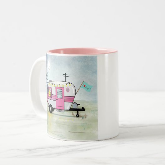 J'Aime Camping Café Mug (Devant gauche)