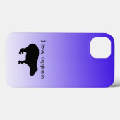 J'Aime Capybaras Coque-Mate coque iphone violet (Verso (horizontal))
