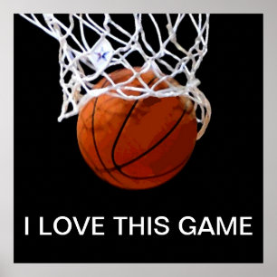 J'Aime Ce Jeu Basketball Poster