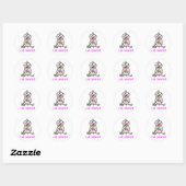 J'Aime Chalk A Beaucoup Stickers (Feuille)