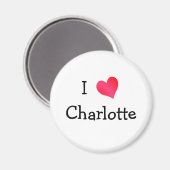 J'aime Charlotte Magnet (Recto/Verso)