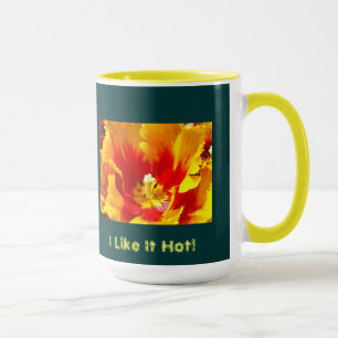 J'aime chaud ! Mugs à café cadeaux Tulipes rouges