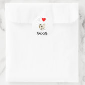 J'aime chèvre Sticker (Sac)