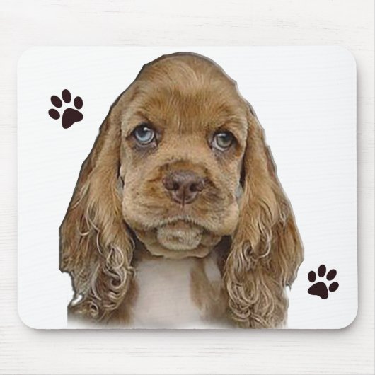 J'aime chiots tapis de souris (Devant)