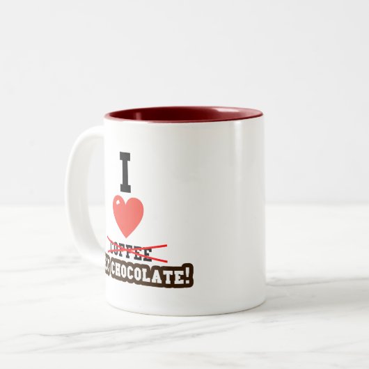 J'Aime Chocolat Chaud Mug (Devant gauche)