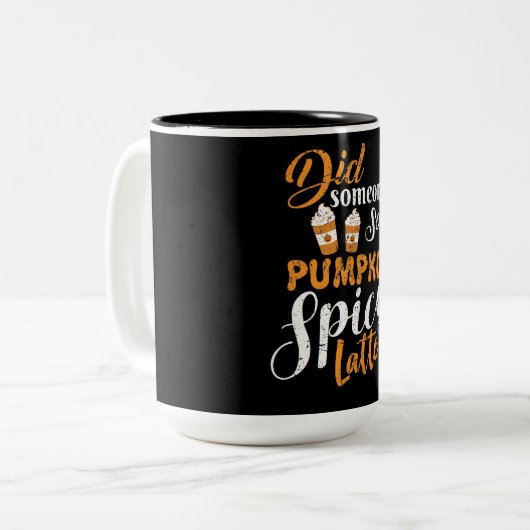 J'Aime Citrouille Épice Latte Mug (Devant gauche)