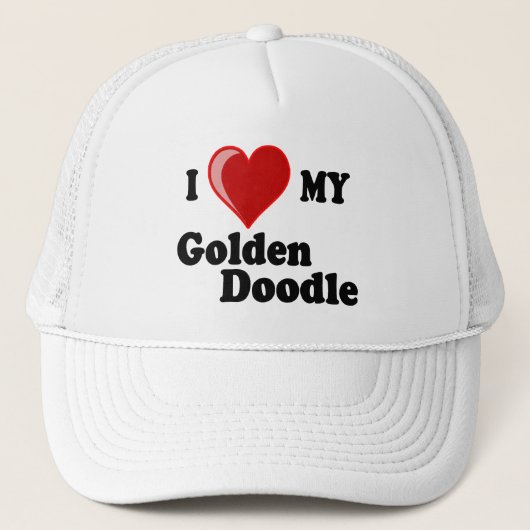 J'aime (coeur) mon casquette d'or de chien de (Devant)
