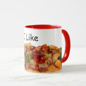 J'aime confessions de café fruitcake mug (Devant droit)