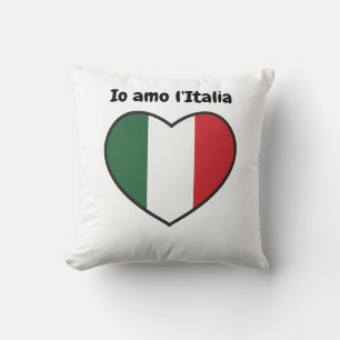 J'aime coussin Italie [Io amo l'Italia]