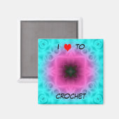 J'Aime Crochet Magnet (Recto/Verso)
