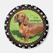 J'aime Dachshunds 2 Magnet (Devant)